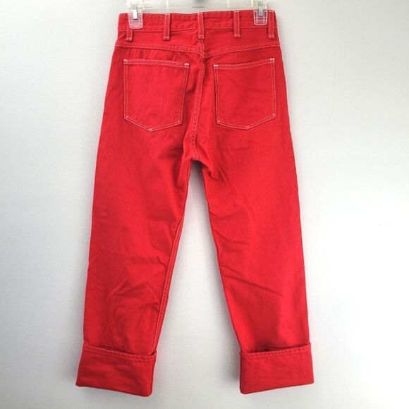 RAG & BONE canvas utility red jeans - Picture 6 of 11